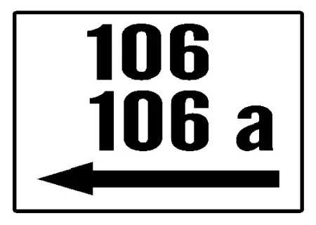 Strassen - Hausnummern 106 - 106a Bild