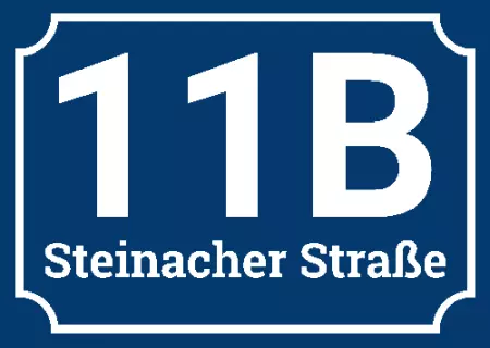 Strassen - Hausnummern 11 B Steinacher Straße Bild