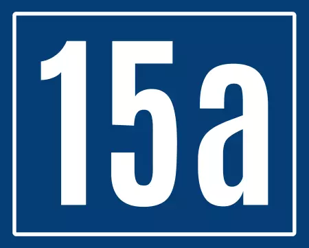 Strassen - Hausnummern 15a Bild