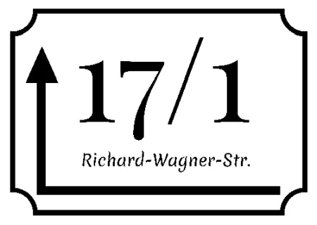 Strassen - Hausnummern 17/1 Richard-Wagner-Str. Bild