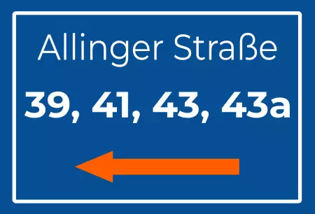 Strassen - Hausnummern Allinger Straße Bild