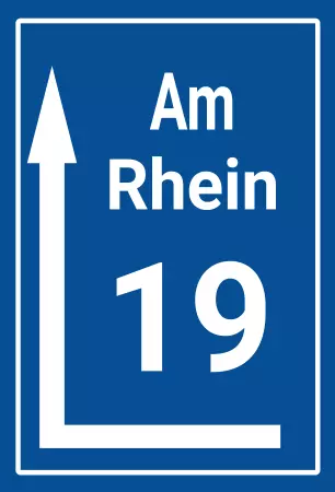 Strassen - Hausnummern Am Rhein 19 Bild