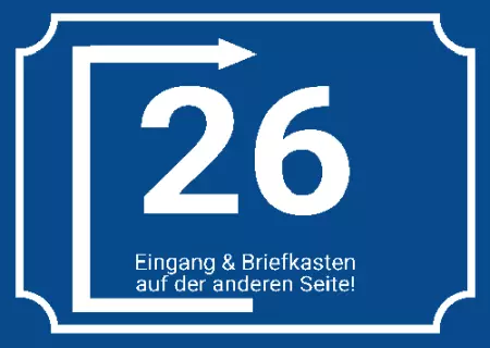  Strassen - Hausnummern Eingang & Briefkasten um die Ecke Bild