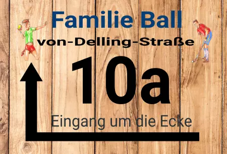 Strassen - Hausnummern Familie Ball Bild
