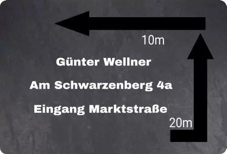 Strassen - Hausnummern Günter Wellner Eingang Marktstraße Bild