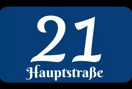 Strassen - Hausnummern Hauptstraße 21 Bild