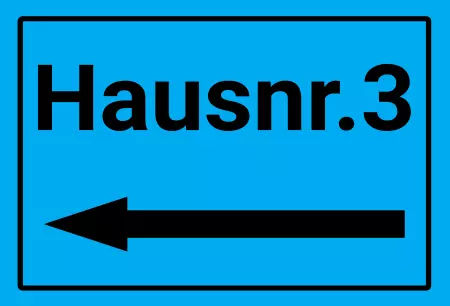 Strassen - Hausnummern Haus Nr. 3 Bild