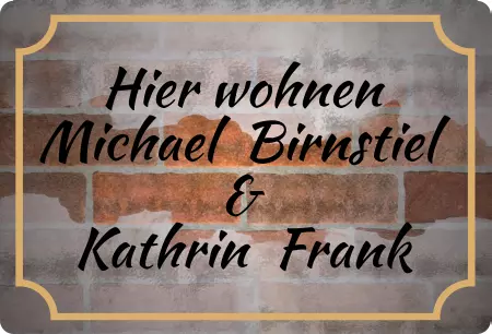 Strassen - Hausnummern Hier wohnen Bild