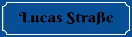 Strassen - Hausnummern Lucas Straße Bild