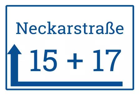 Strassen - Hausnummern Neckarstraße 15-17 Bild