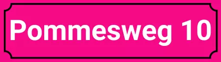 Strassen - Hausnummern Pommesweg 10 Bild