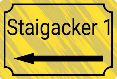 Strassen - Hausnummern Staigacker 1 Bild
