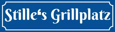 Strassen - Hausnummern Stille's Grillplatz Bild