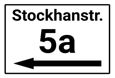 Strassen - Hausnummern Stockhanstraße 5a Bild