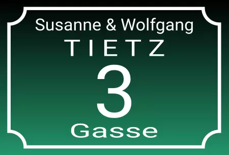 Strassen - Hausnummern Susanne & Wolfgang Bild