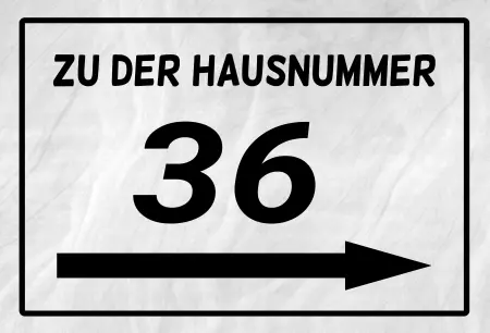 Strassen - Hausnummern Zu der Hausnummer 36 Bild